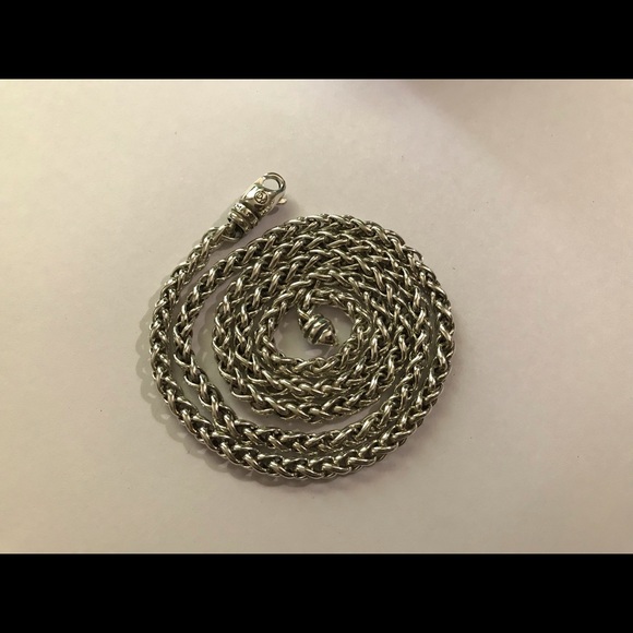 Authentic David Yurman wheat chain necklace 4mm 20” long - Picture 3 of 5